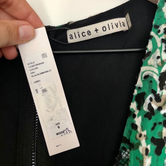 ALICE + OLIVIA Rita Blouson Long Sleeve Dress - Picture 5 of 6